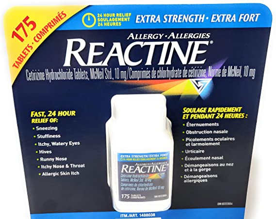 Reactine Extra Strength Allergy Tablets 175 x 10mg