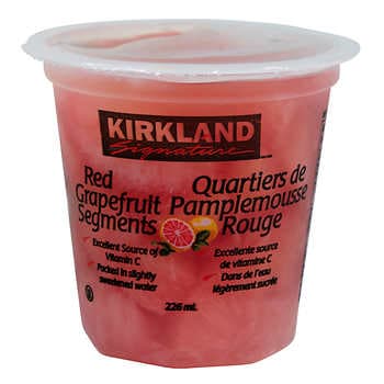 Kirkland Red Grapefruit Segments 226ml