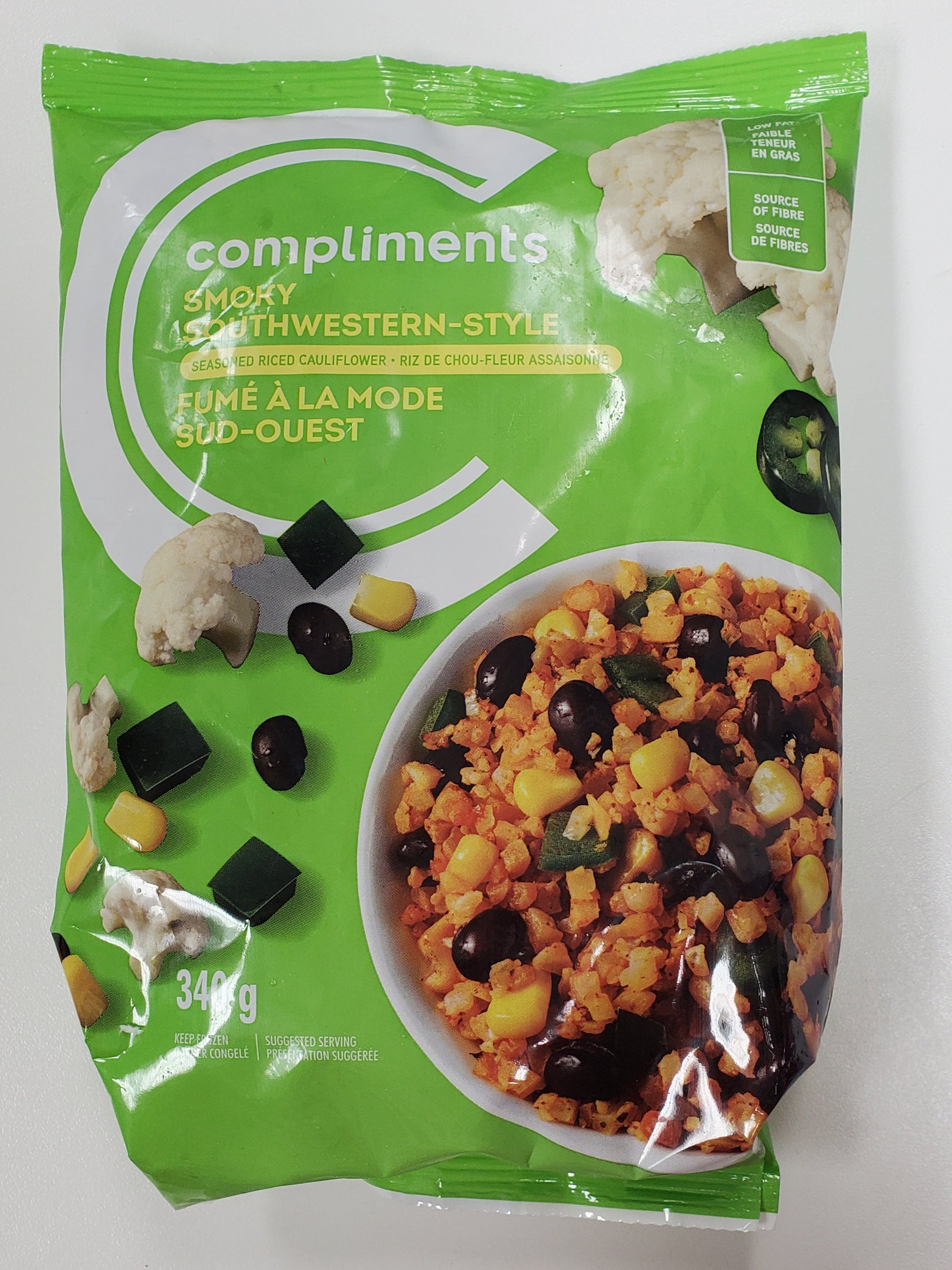 -Compliments Smoky South-Western Style Seasoned Riced Cauliflower  340g