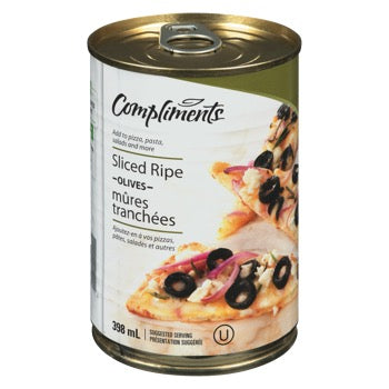 Compliments Sliced Ripe Olives 398 ml