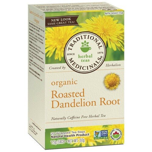 Traditional Medicinals Organic Roasted Dandelion Root Herbal Tea Bags 20 x 1.5g