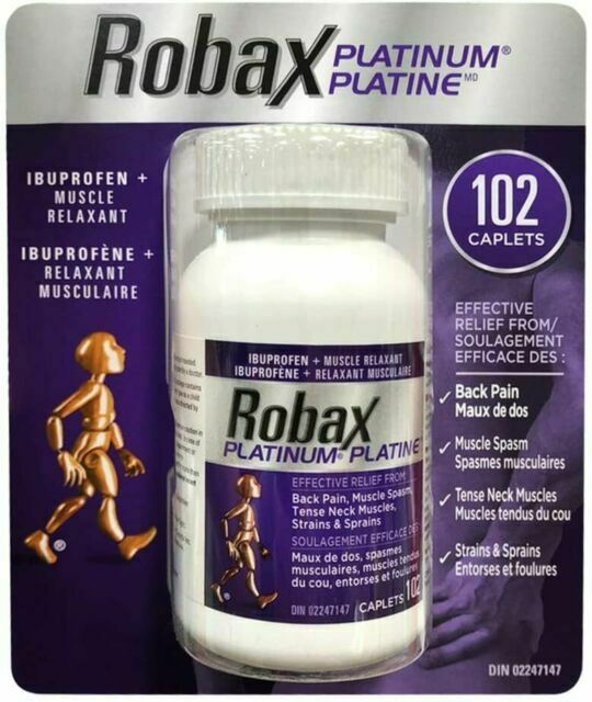 Robax Platinum Muscle and Back Pain Relief Caplets 102ct