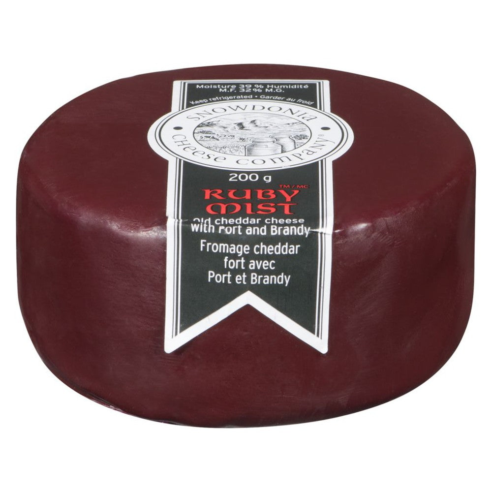 Snowdonia Ruby Mist Port & Brandy Cheddar Cheese 200g