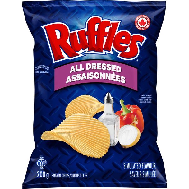 Lay`s Ruffles All Dressed Potato Chips  200g