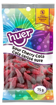 Huer Sour Cherry Cola Chewy Candy  75g