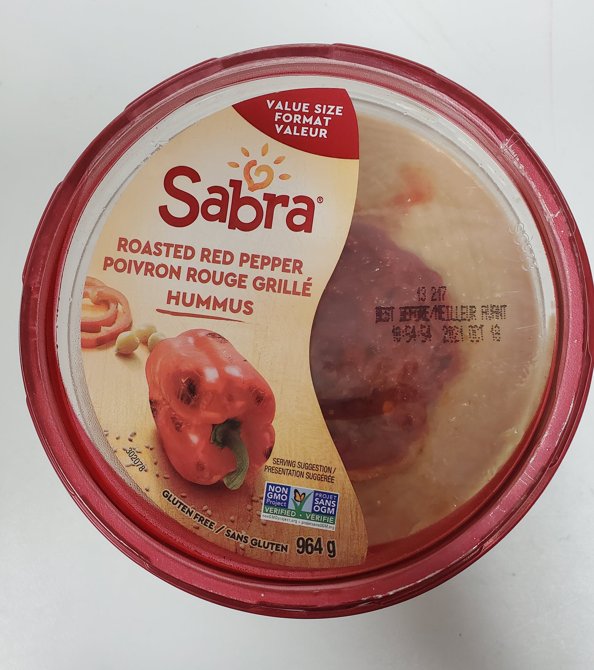 Sabra Roasted Red Pepper Hummus 964g