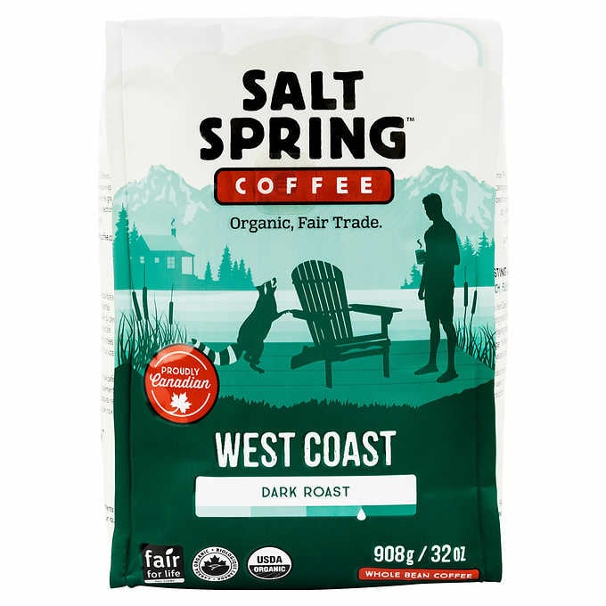 Salt Spring  Organic Dark Roast Coffee 908g