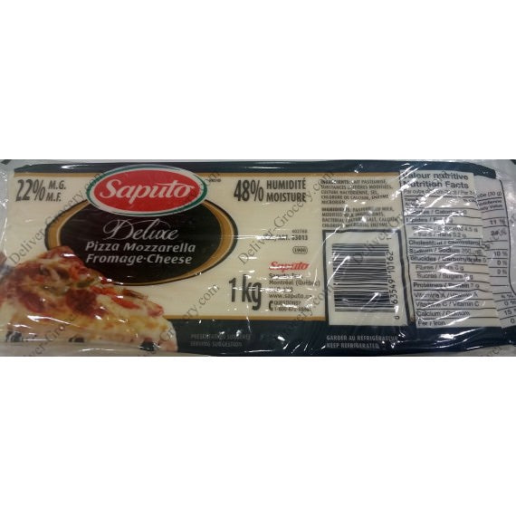 Saputo Deluxe Pizza Mozzarella Cheese 1kg