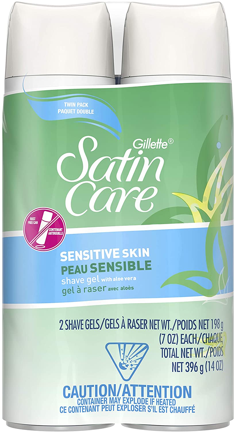 Gillette Satin Care Sensitive Skin Shave Gel 2  x 396g