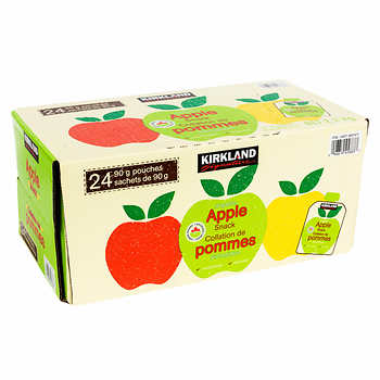 Kirkland Organic Apple Sauce Snack 24 x 90g