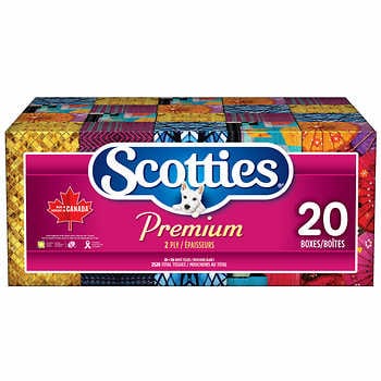 Scotties Premium Facial Tissues 20ct