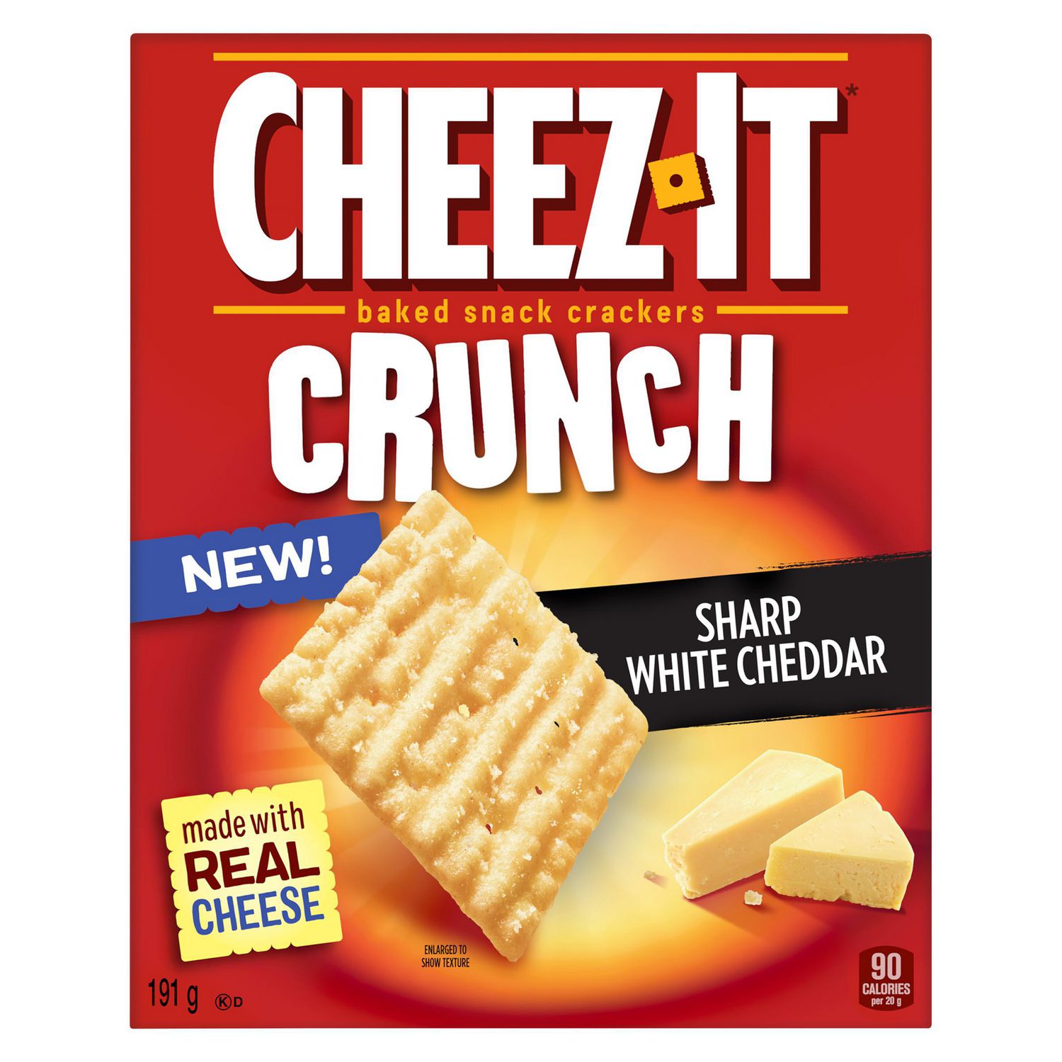 Cheez-It Crunch Sharp White Cheddar Baked Snack Crackers 191g