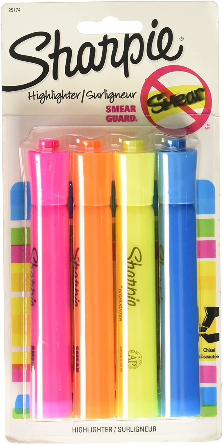 Sharpie Highlighter 4ct