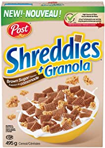 Post  Brown Sugar Flavour Shreddies + Granola Cereal 495 g