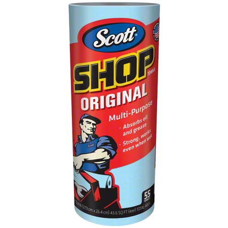 Scott Blue Original Shop Towels 55ct