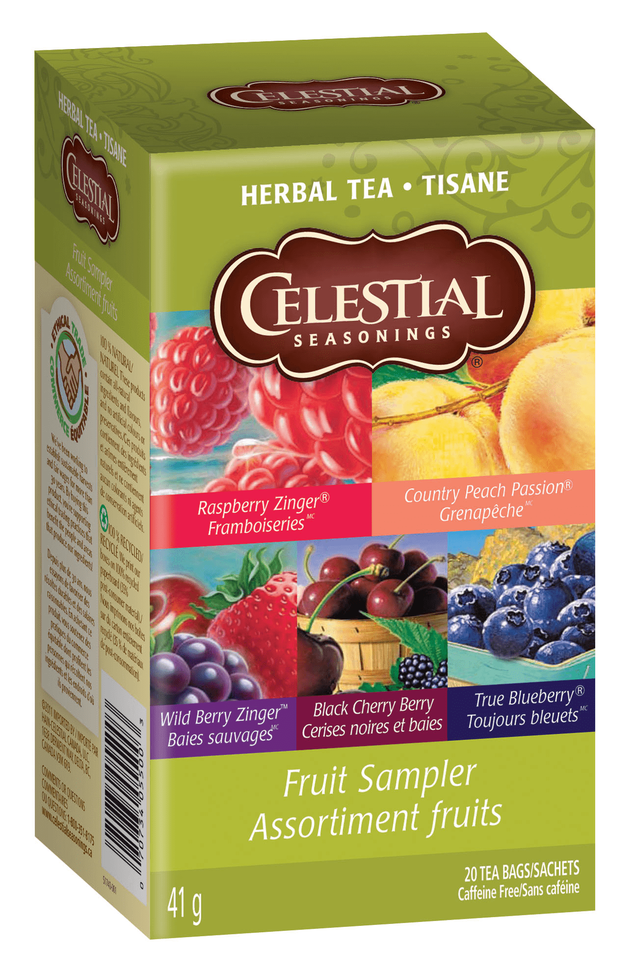 Celestial Seasonings Fruit Sampler Tea Bags 20ct