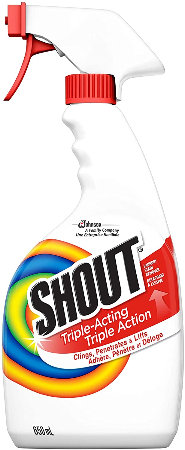 Shout Triple Acting Laundry Stain Remover Spray 2 x 650ml