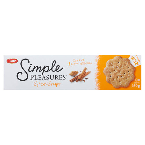 Dare Simple Pleasures Spice Snap Cookies 350 g