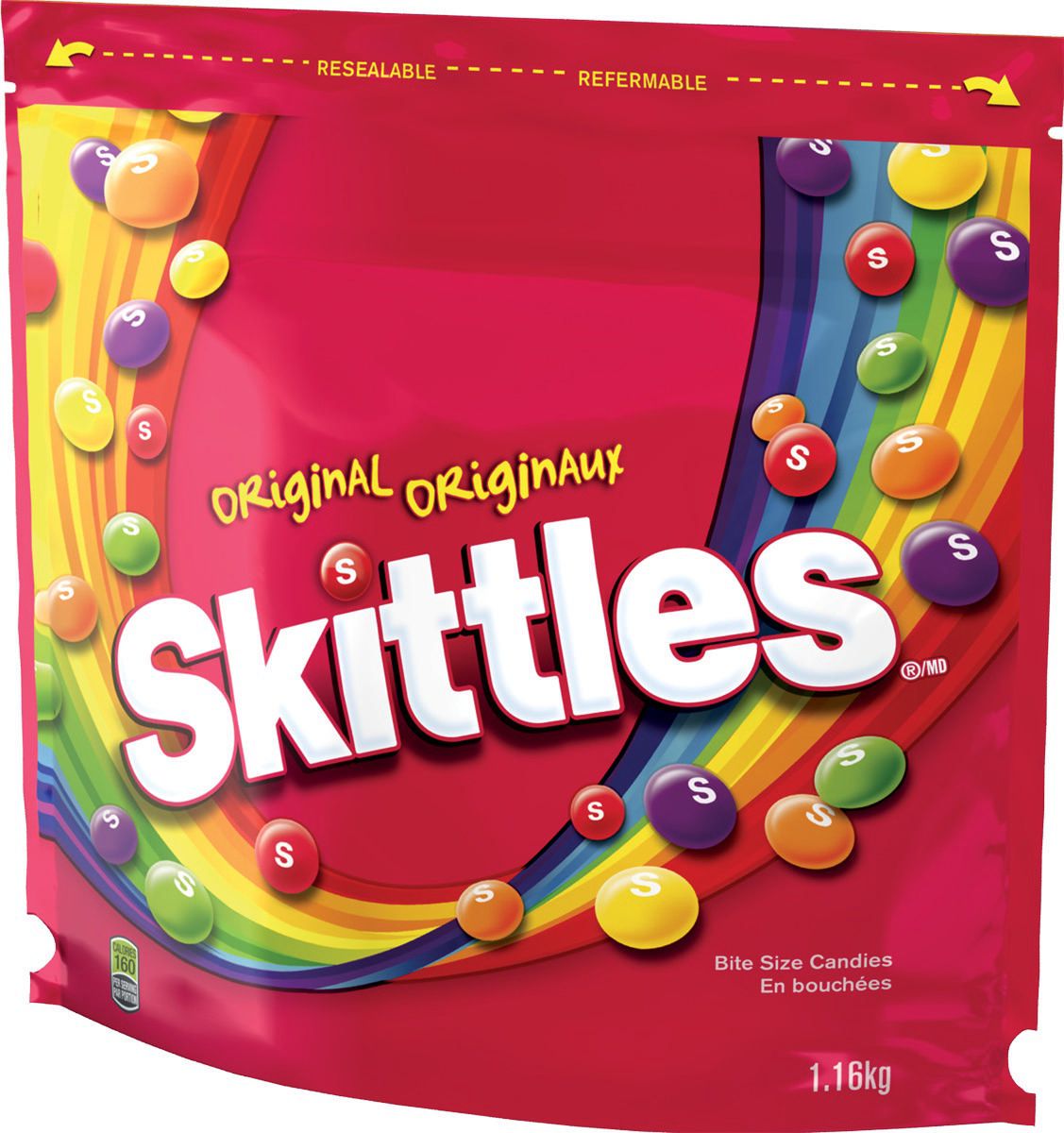 Skittles Original Flavor Bite Sized Chewy Candy 1.16kg