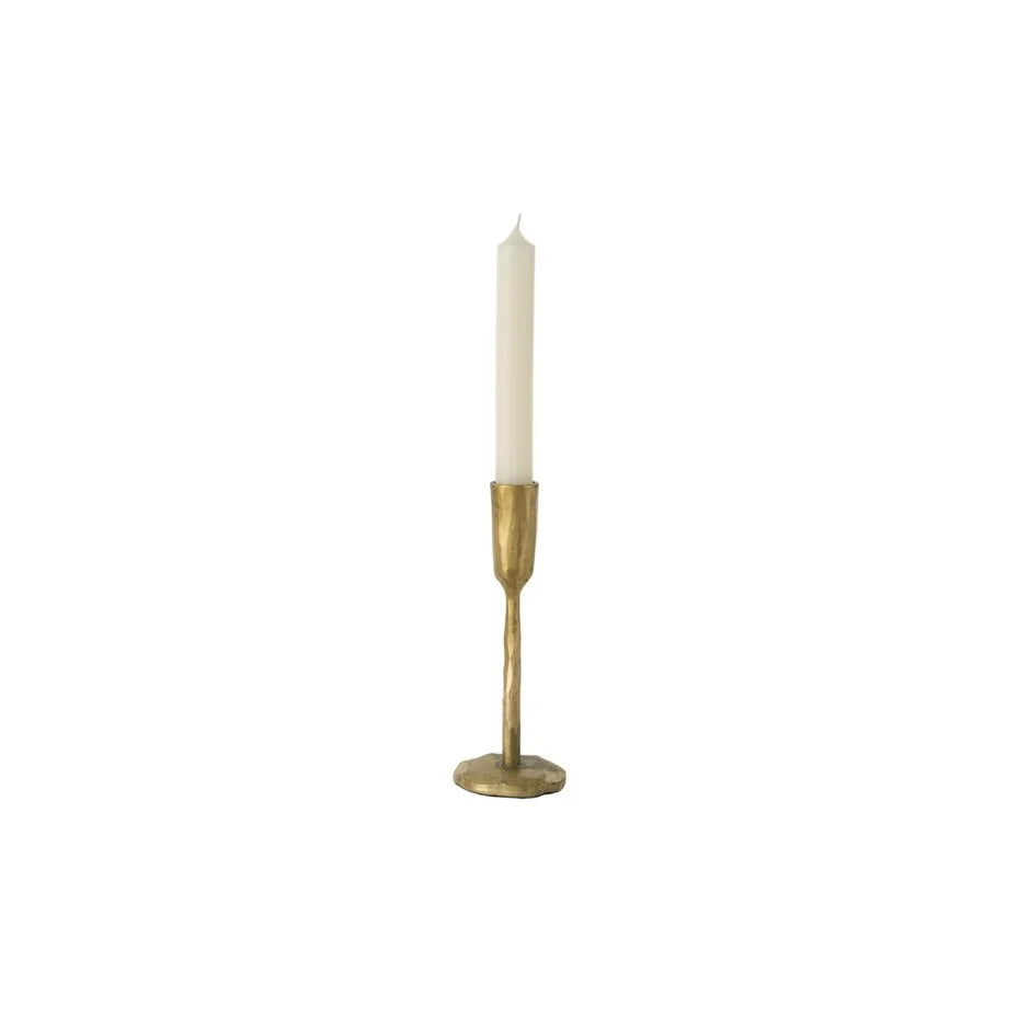 Indaba Luna Forged Candlestick Gold Small