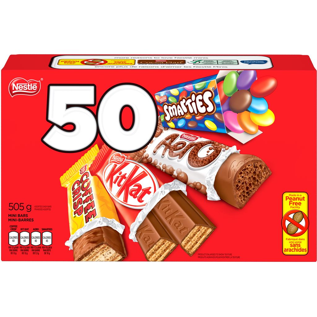 Nestle Assorted  Mini Chocolate Bars 50 x 505g