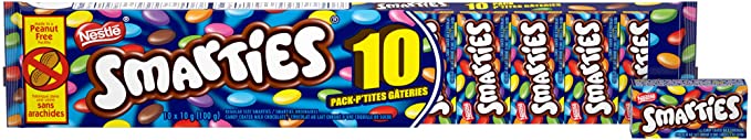 Nestle Smarties Candy Coated Milk Chocolate Candies 10  x 10g