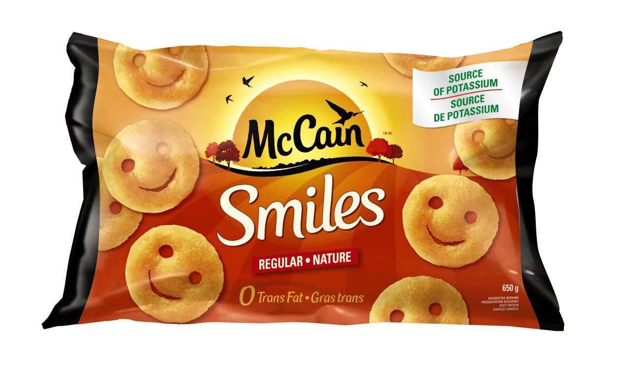 McCain Smiles Fried Crispy Mashed Potato Shapes 650g