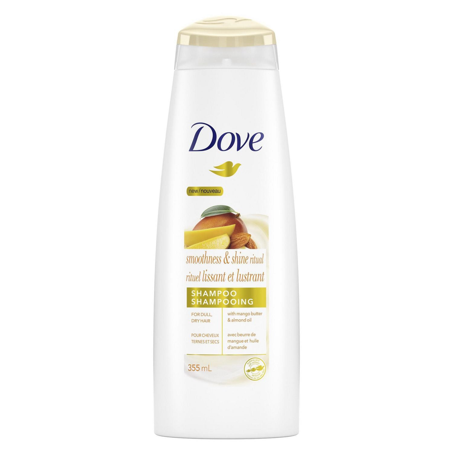 Dove Smoothness & Shine Mango Butter & Almond Oil Ritual Shampoo 355ml