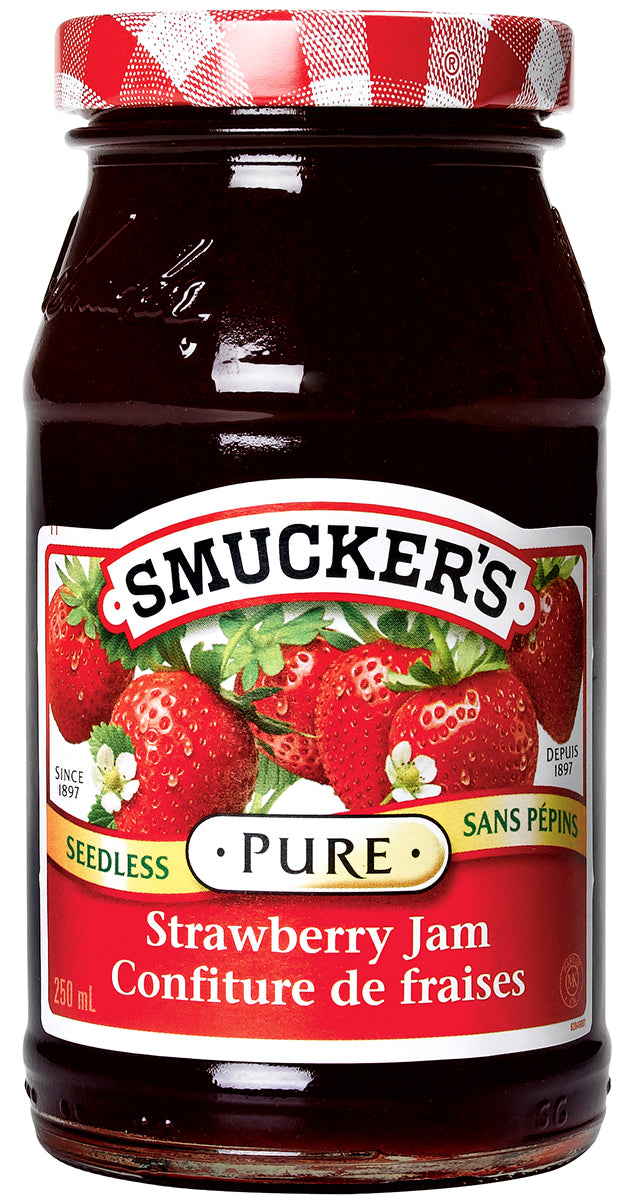 Smucker's Pure Seedless Strawberry Jam 250ml