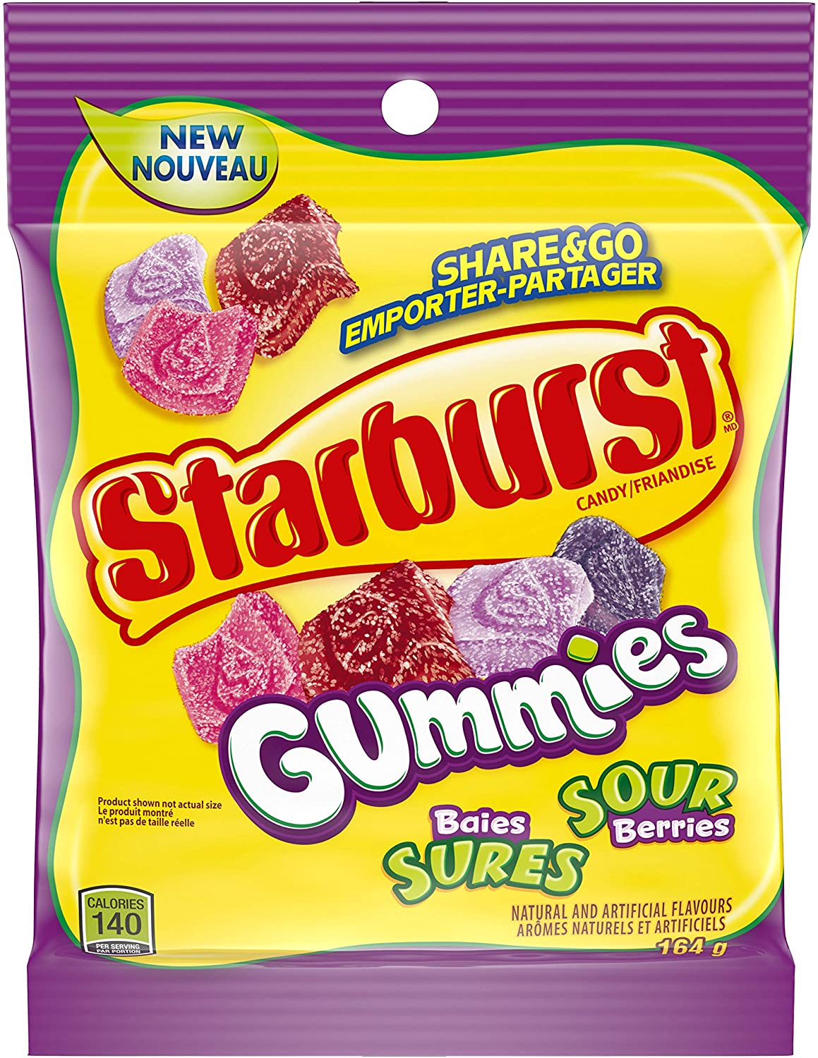 Starburst Gummies Sour Berries Candy 164g