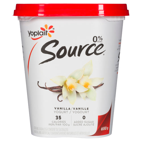 Yoplait Source Vanilla Yogurt 630g