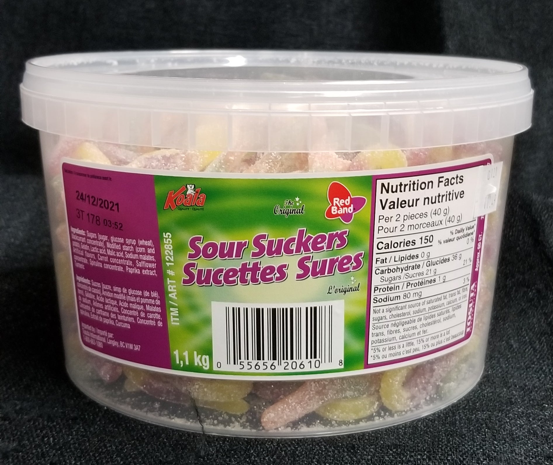 Koala Red Band Mini Sour Suckers 1.1 kg