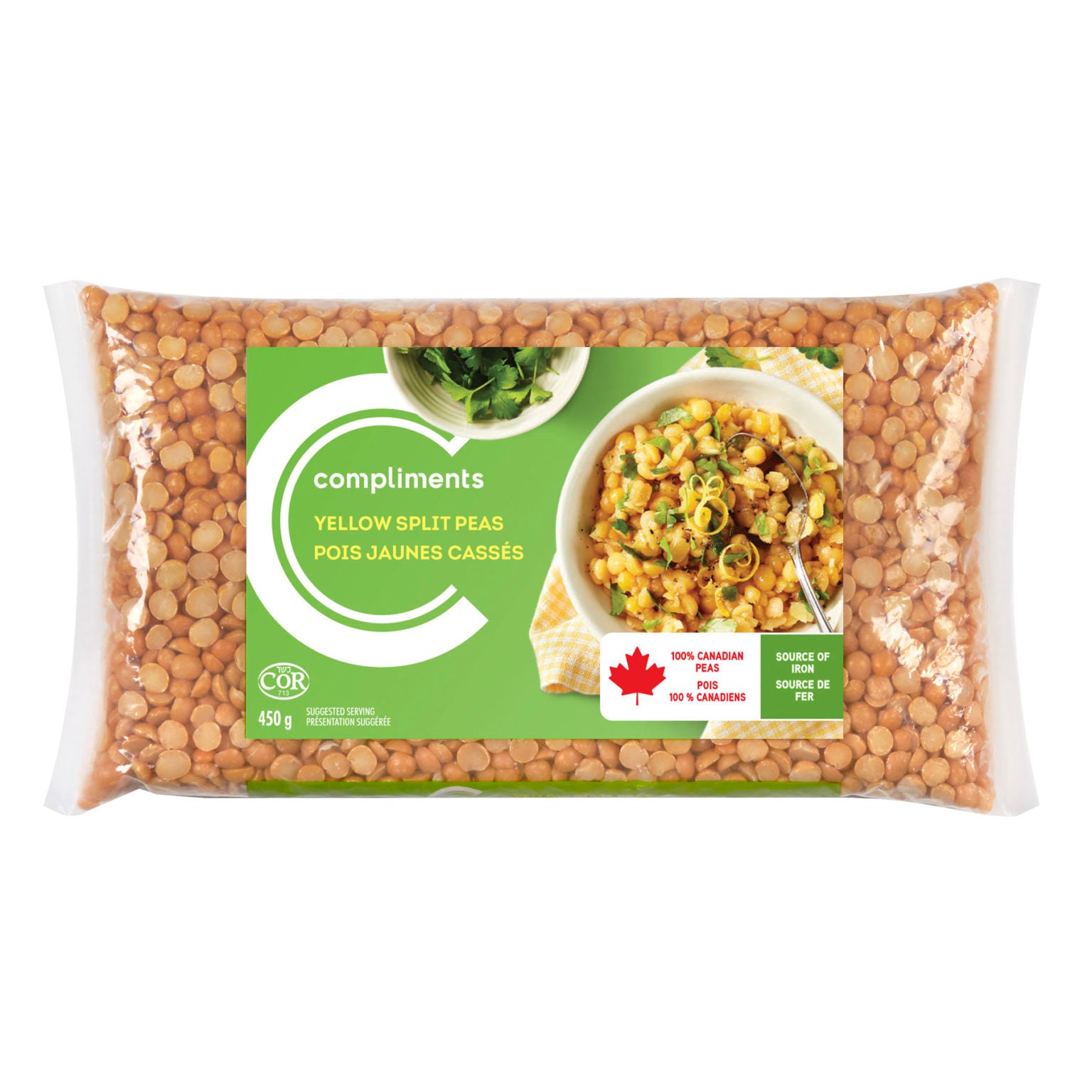 Compliments Yellow Split Peas 450g