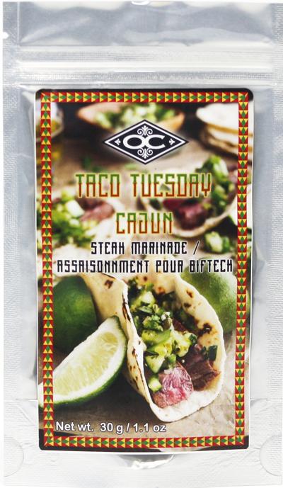 Orange Crate Taco Tuesday Cajun Steak Marinade 85g