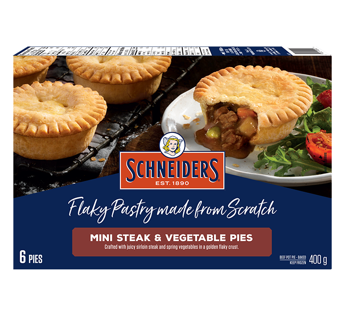 Schneiders Mini Steak & Vegetable  Pies 400g