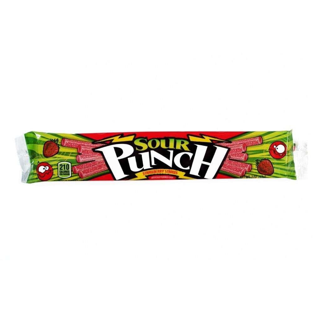 Sour Punch Strawberry Flavor  Straws 105g