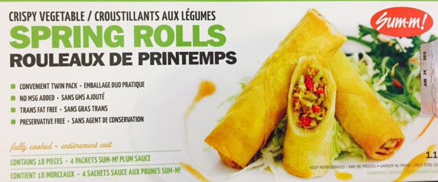 Summ! Crispy Vegetable Spring Rolls 1.1kg