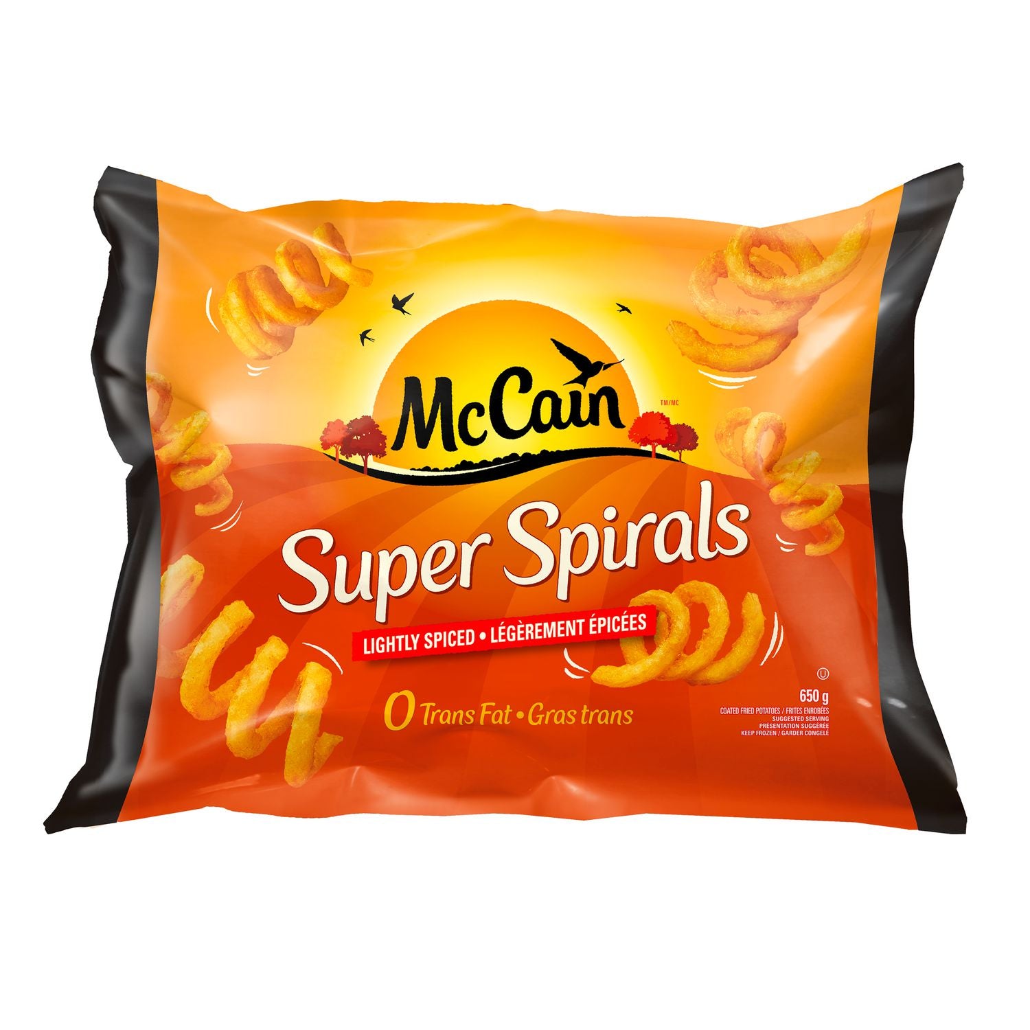 McCain Super Spirals Lightly Spiced Coated Fried Potatoes 650g