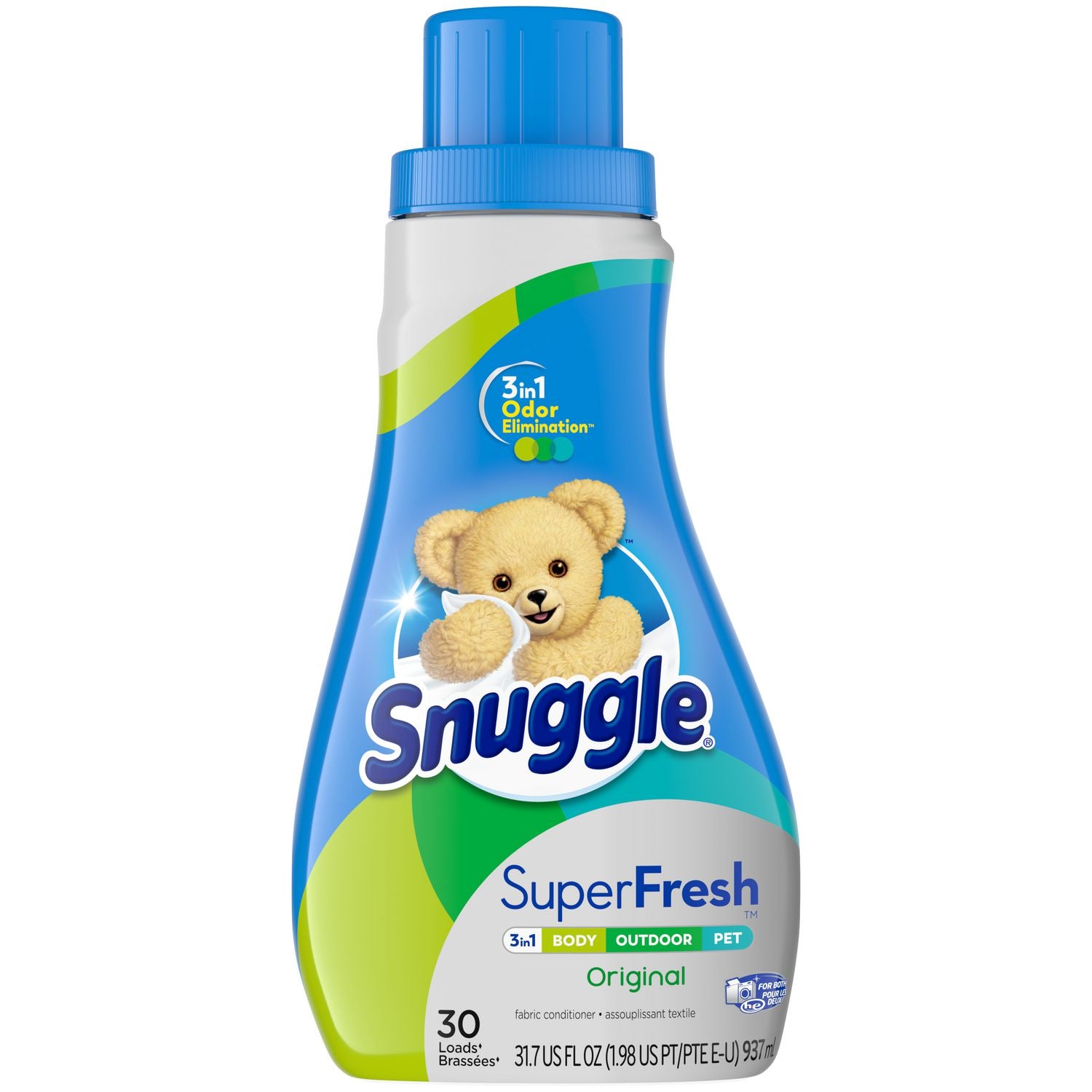 Snuggle Plus Super Fresh Original Liquid Fabric Softener 937ml