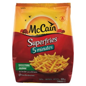 McCain 5 Minute Shoestring Superfries 650 g