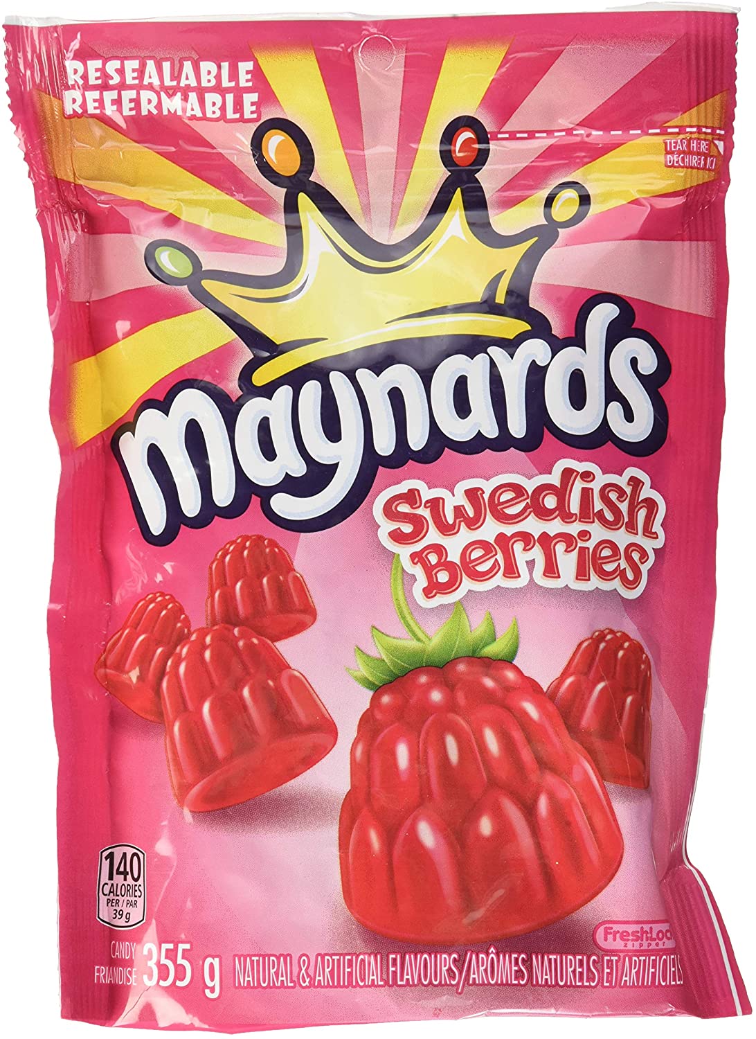 Maynard's Swedish Berries Gummy  Candy 355g