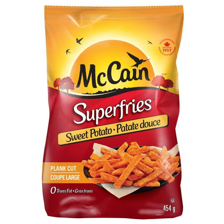 McCain Superfries Sweet Potato Plank Cut Fries 454g