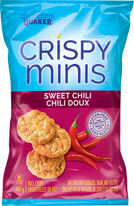 Quaker Crispy Minis Sweet Chili Flavor Rice Chips 100g