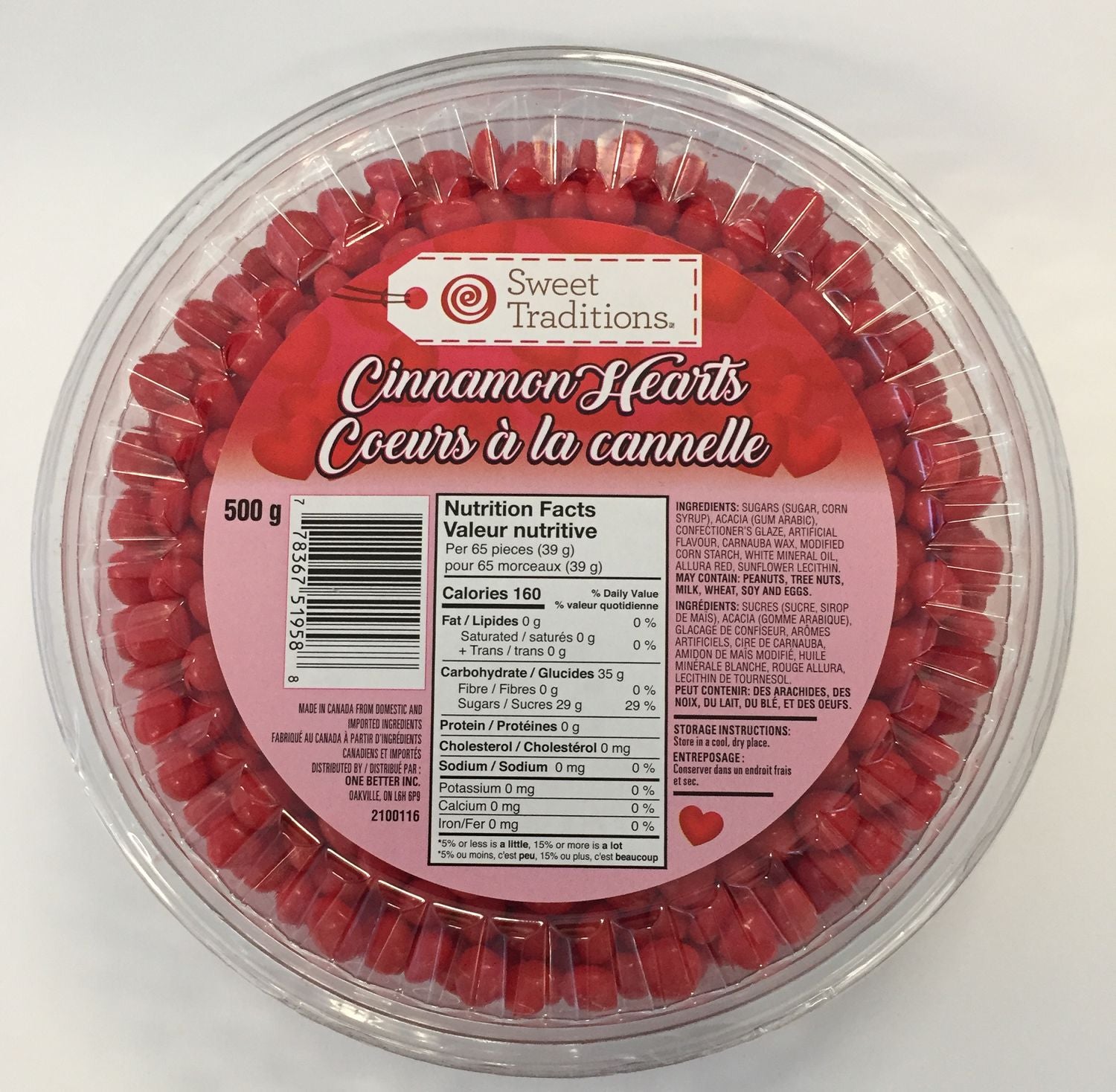 Sweet Traditions Cinnamon Hearts 500g