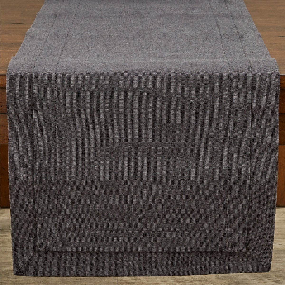 Tailored Table Runner Slate 15" x 90"