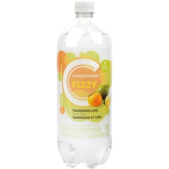 Compliments Fizzy Tangerine Lime Sparkling Water 1L