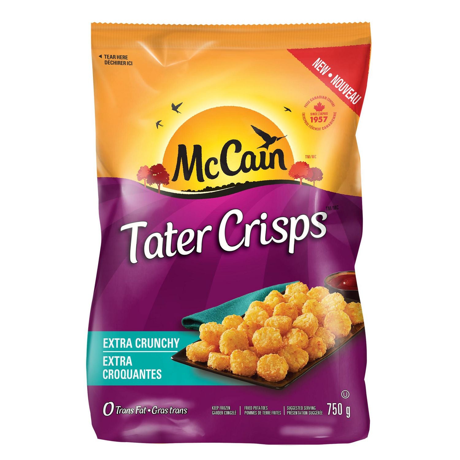 McCain Tater Crisps Extra Crunchy Potato Bites  750g