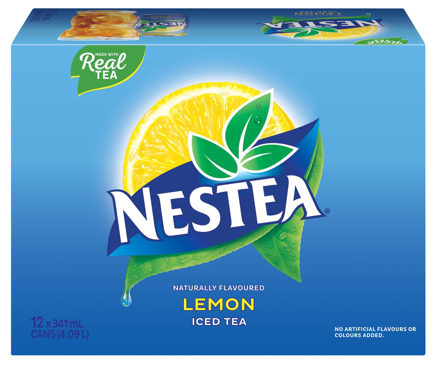 Nestea Natural  Lemon Flavor Iced Tea Drink 12 x 341ml