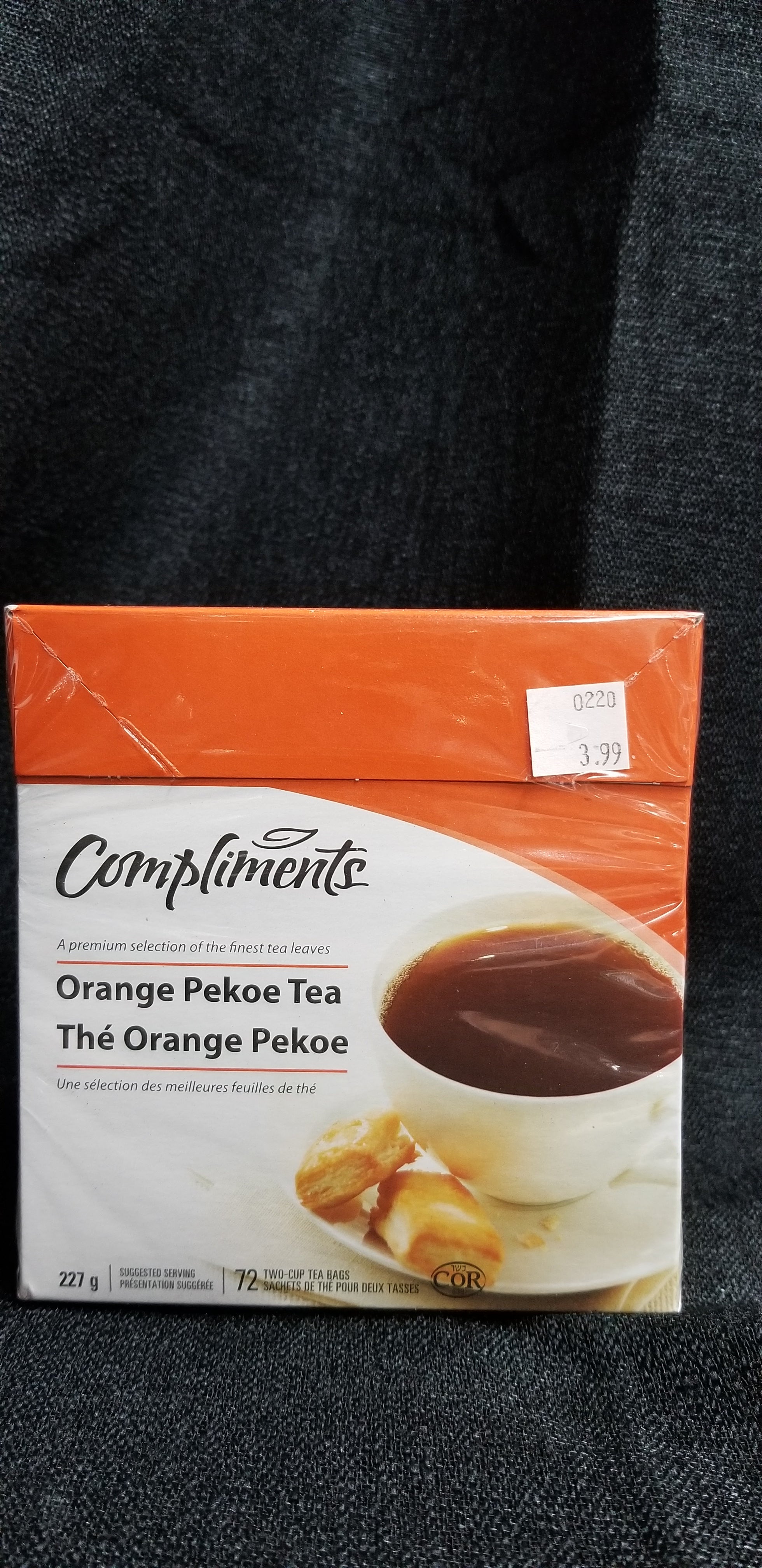 Compliments Orange Pekoe Tea Bags 144ct