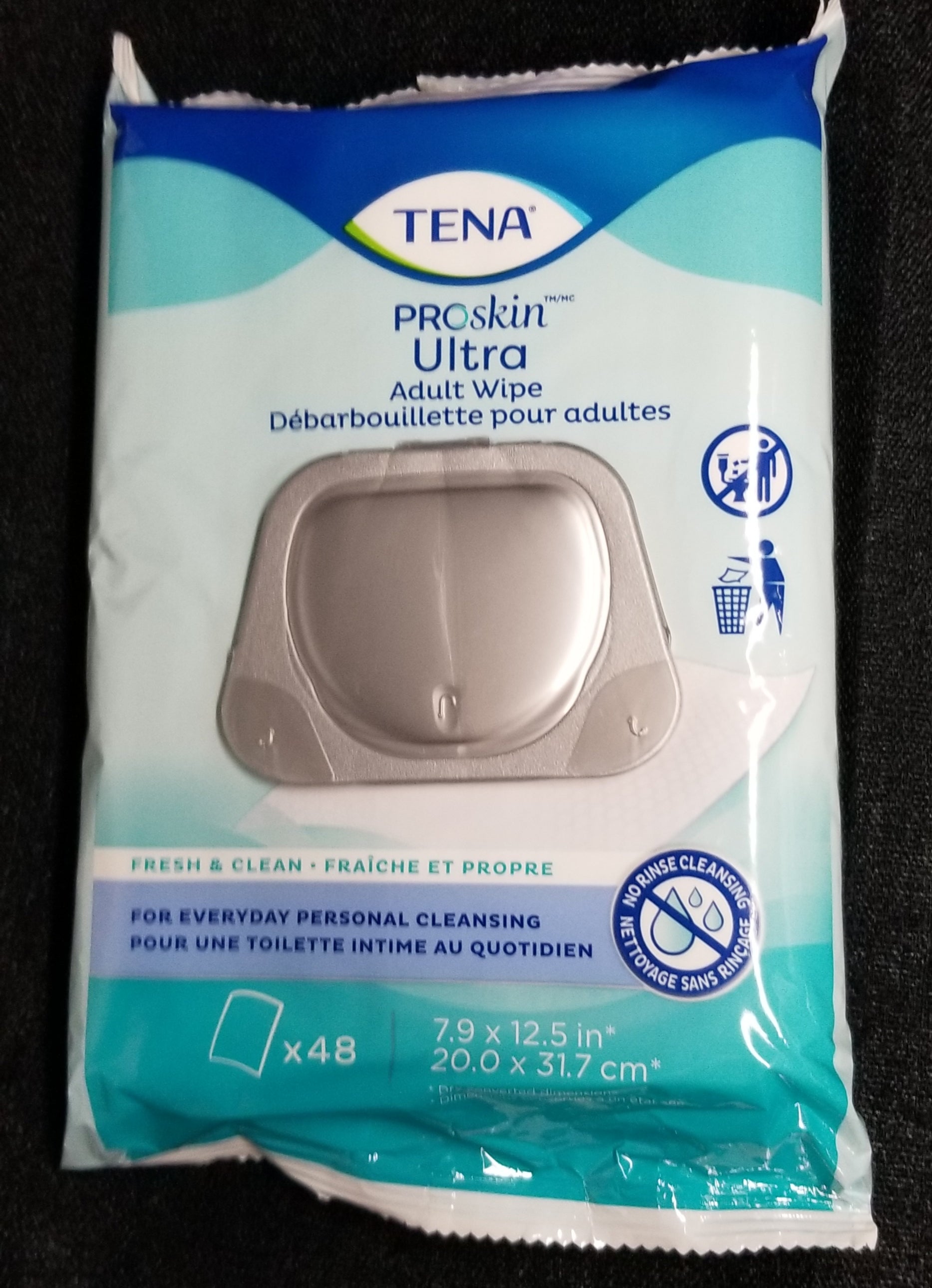 Tena Proskin Ultra Fresh & Clean Adult Wipe 48ct